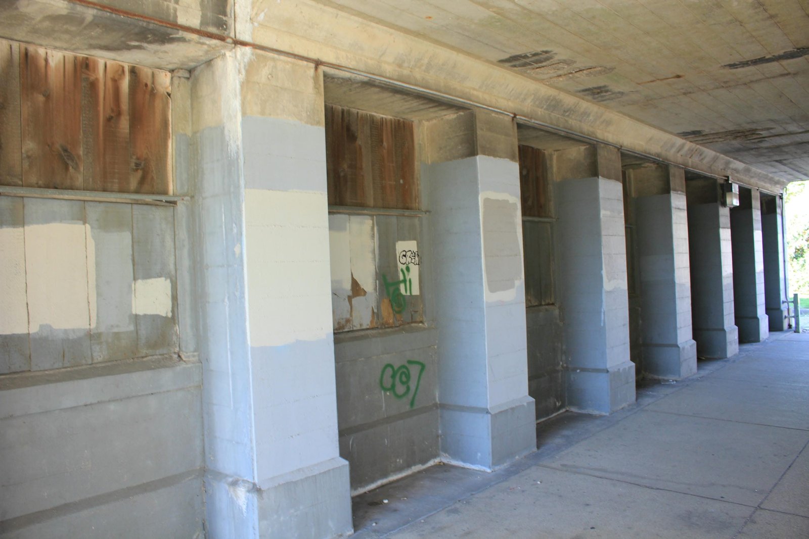 Details at south abutment